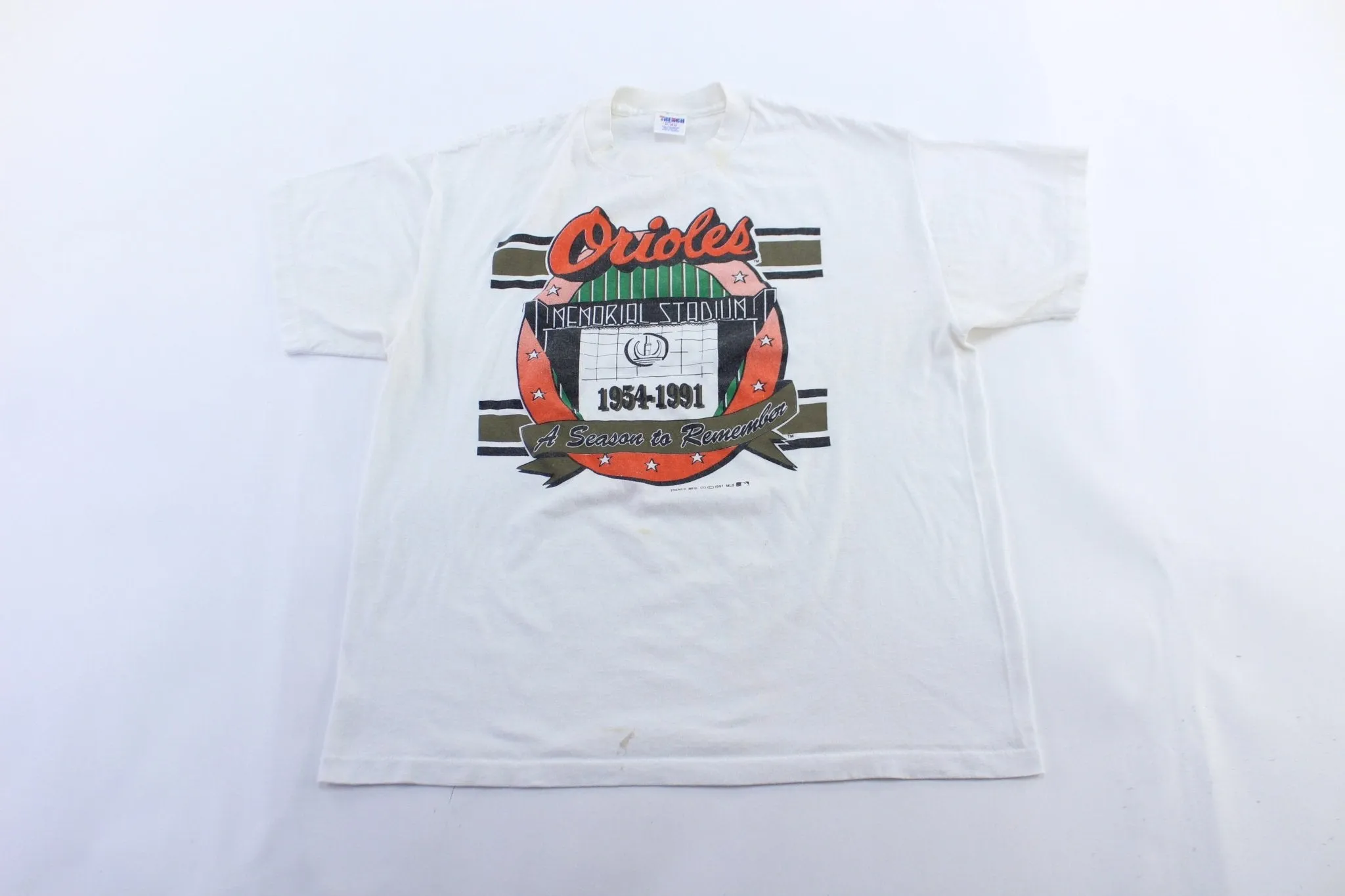 1991 Baltimore Orioles Memorial Stadium T-Shirt