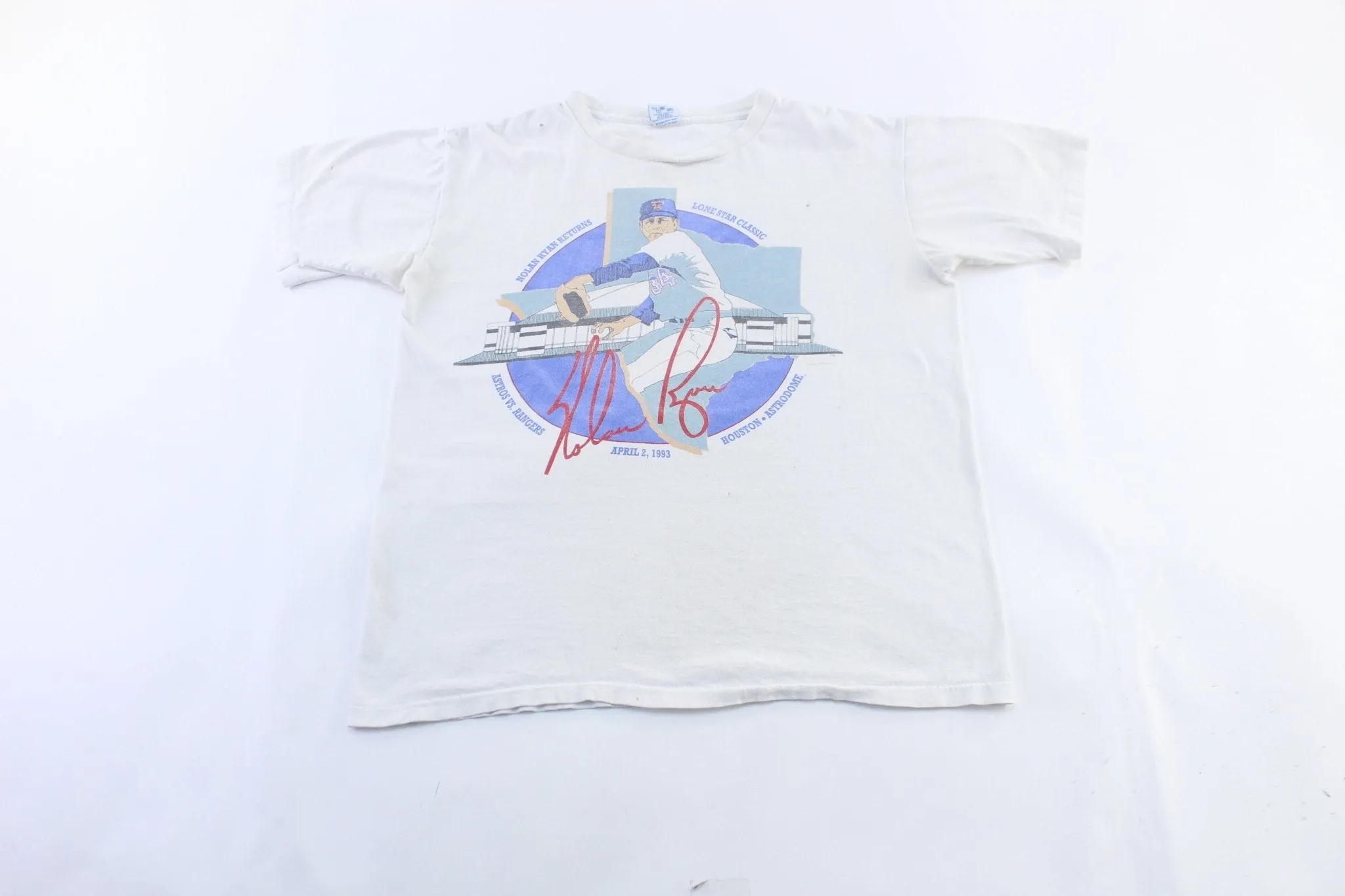 1993 Nolan Ryan Returns Texas Rangers Graphic T-Shirt