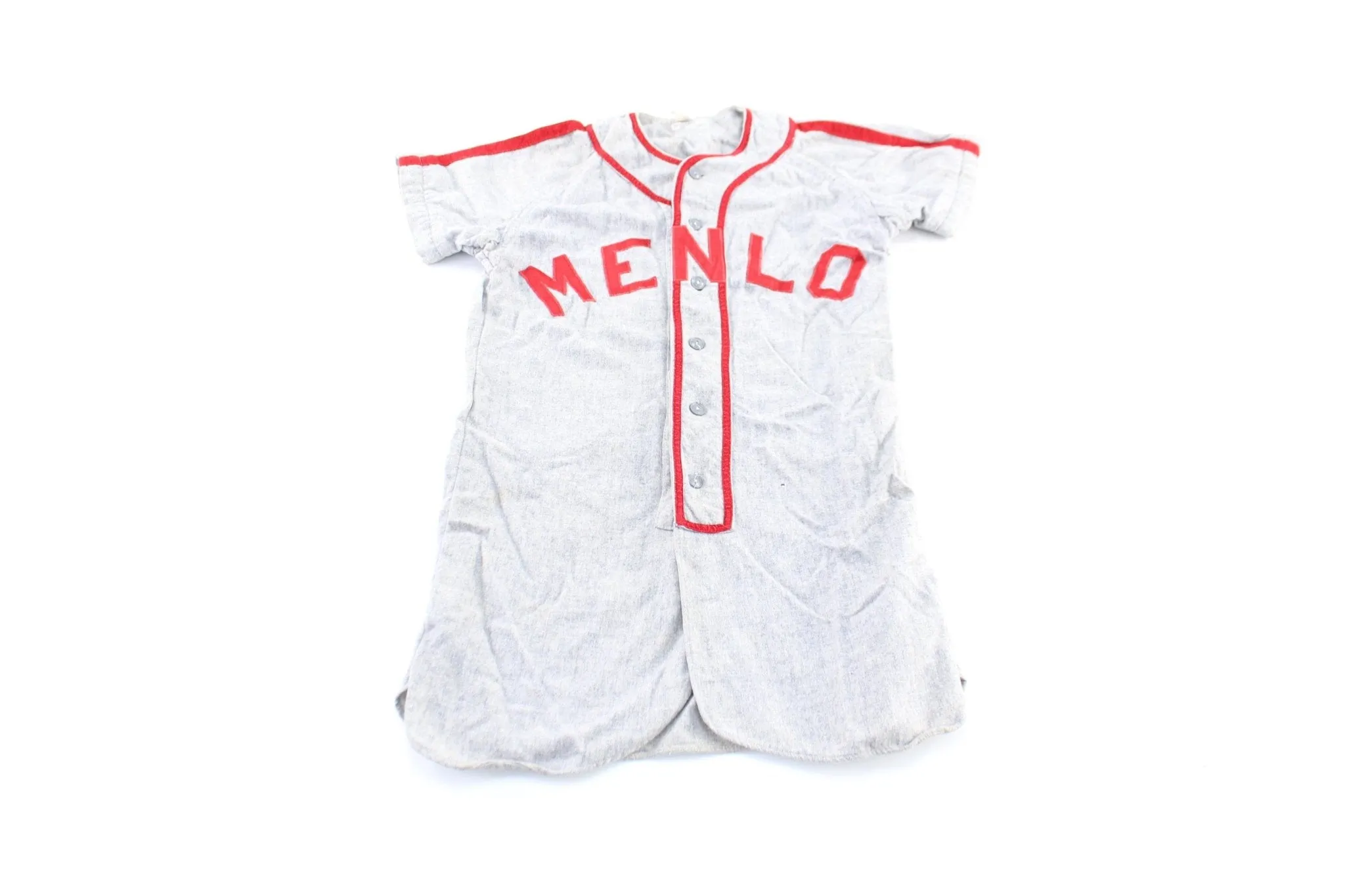 40's Menlo Embroidered Wool Baseball Jersey