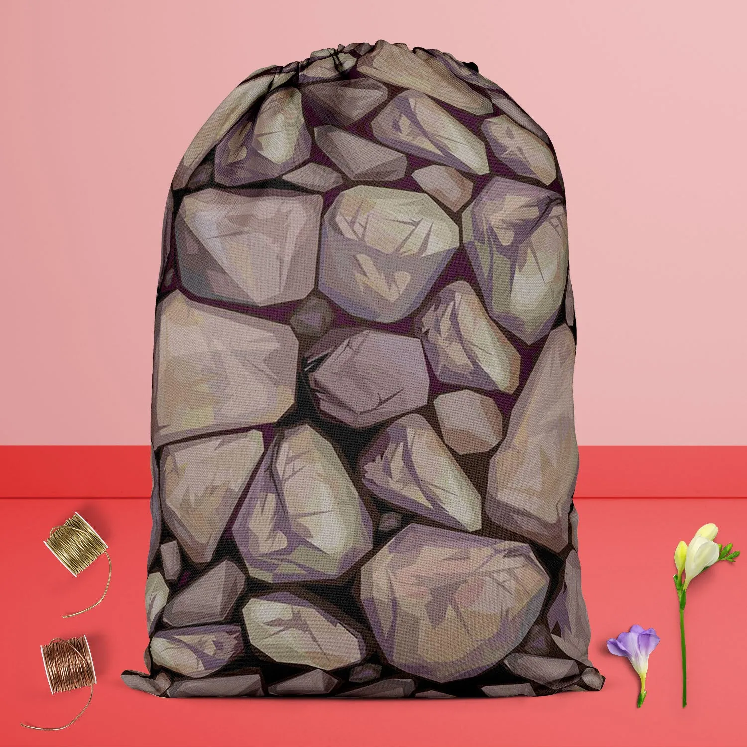 Abstract Art D36 Reusable Sack Bag | Bag for Gym, Storage, Vegetable & Travel