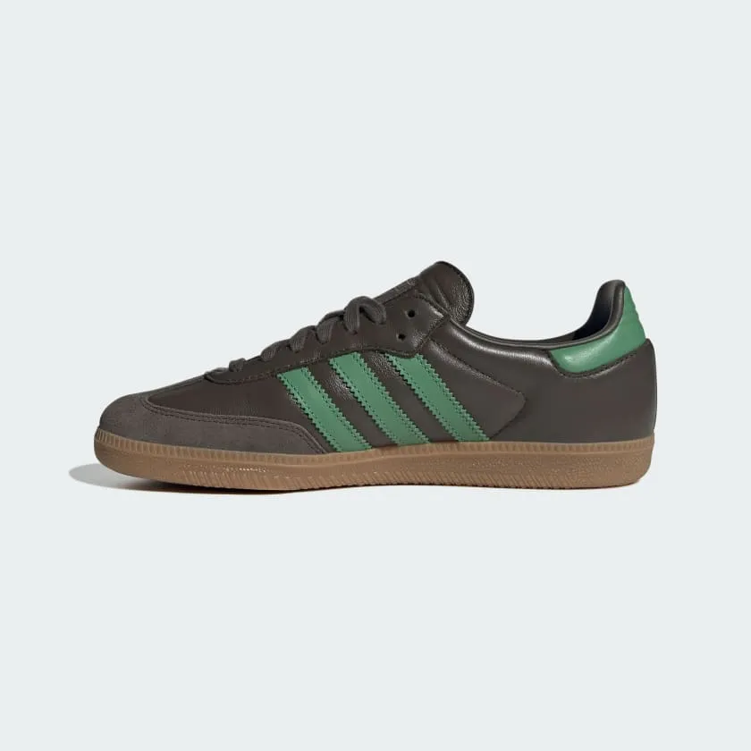 Adidas "Samba OG" Men's Sneakers - Shadow Olive / Preloved Green / Gum - (*Excluded from Free Shipping)