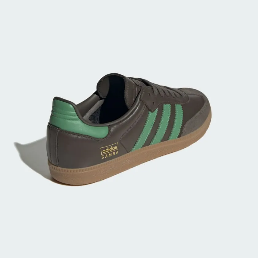 Adidas "Samba OG" Men's Sneakers - Shadow Olive / Preloved Green / Gum - (*Excluded from Free Shipping)