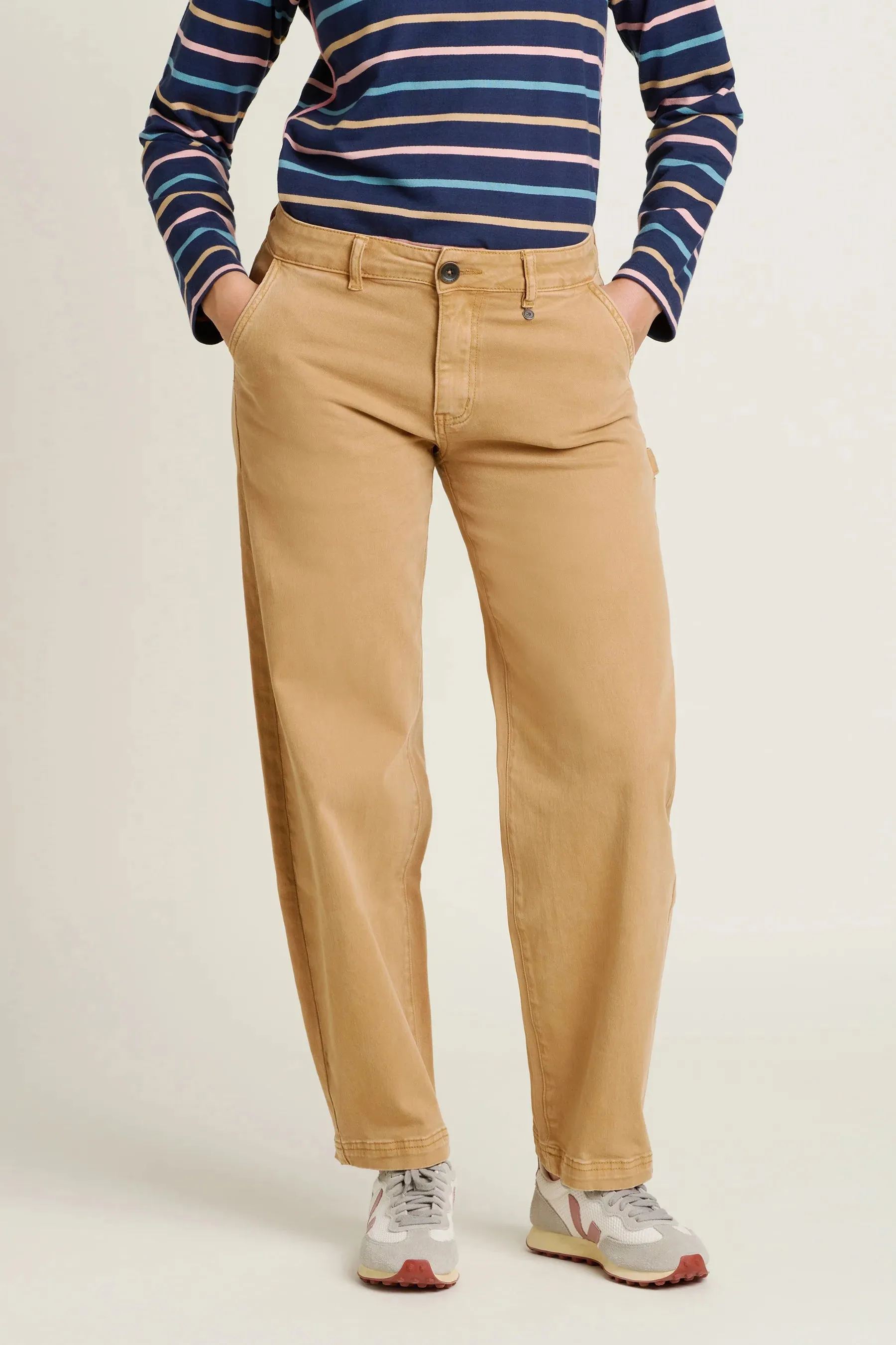 Brakeburn Barrel Leg Trouser - Stone