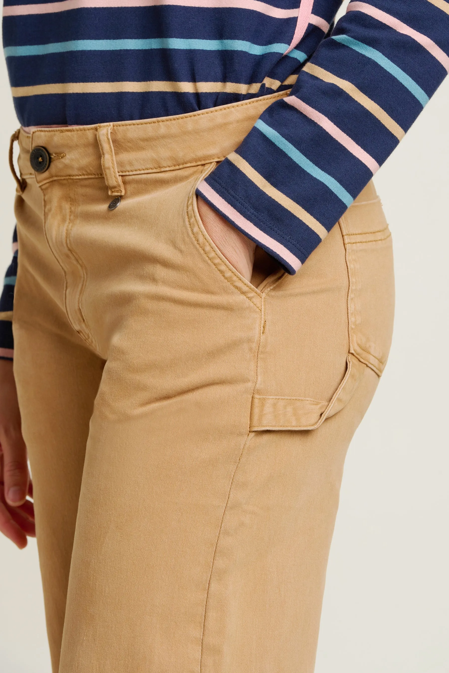 Brakeburn Barrel Leg Trouser - Stone