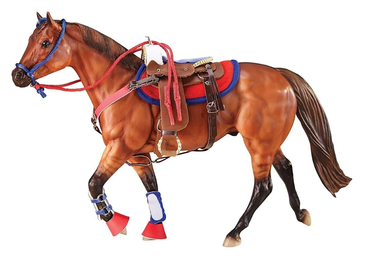 Breyer Traditional Series Western Riding Hot Colors Model Horse Set