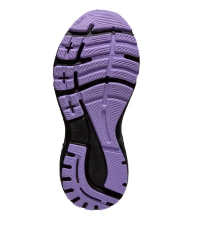 Brooks Women's Adrenaline GTS 23 Running Shoe - Grey/Black/Purple 1203811B039