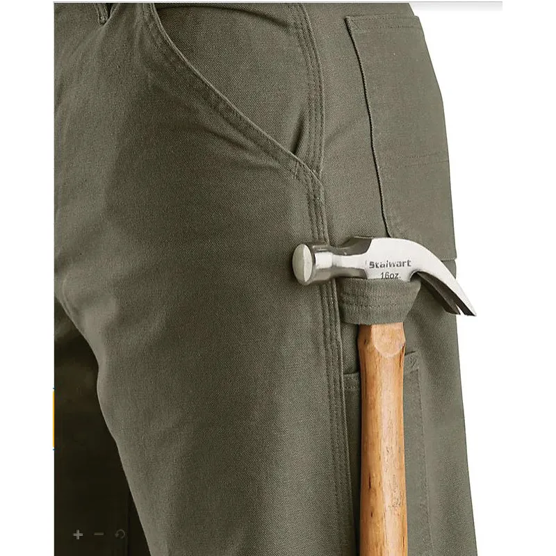Carhartt® B11-MOS 32X32 Men's Utility Work Pants, 32 Waist, 32 Length, Loose Fit, Moss, Cotton