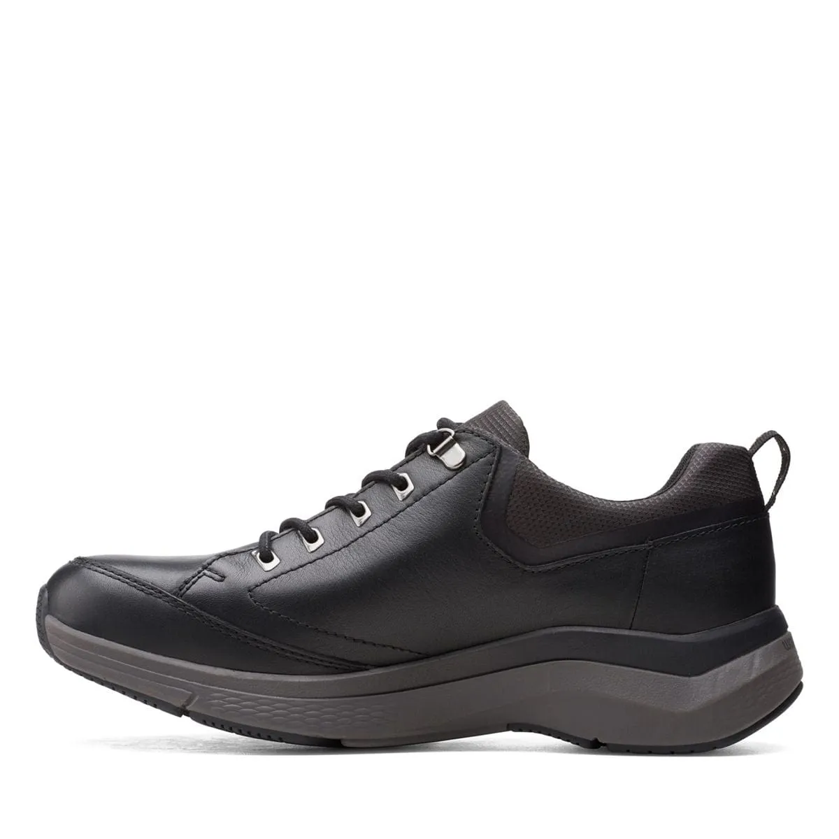 Clarks Men's Wave Vibe 2.0 Sneakers- Black Leather