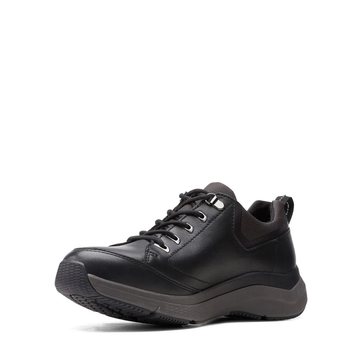 Clarks Men's Wave Vibe 2.0 Sneakers- Black Leather