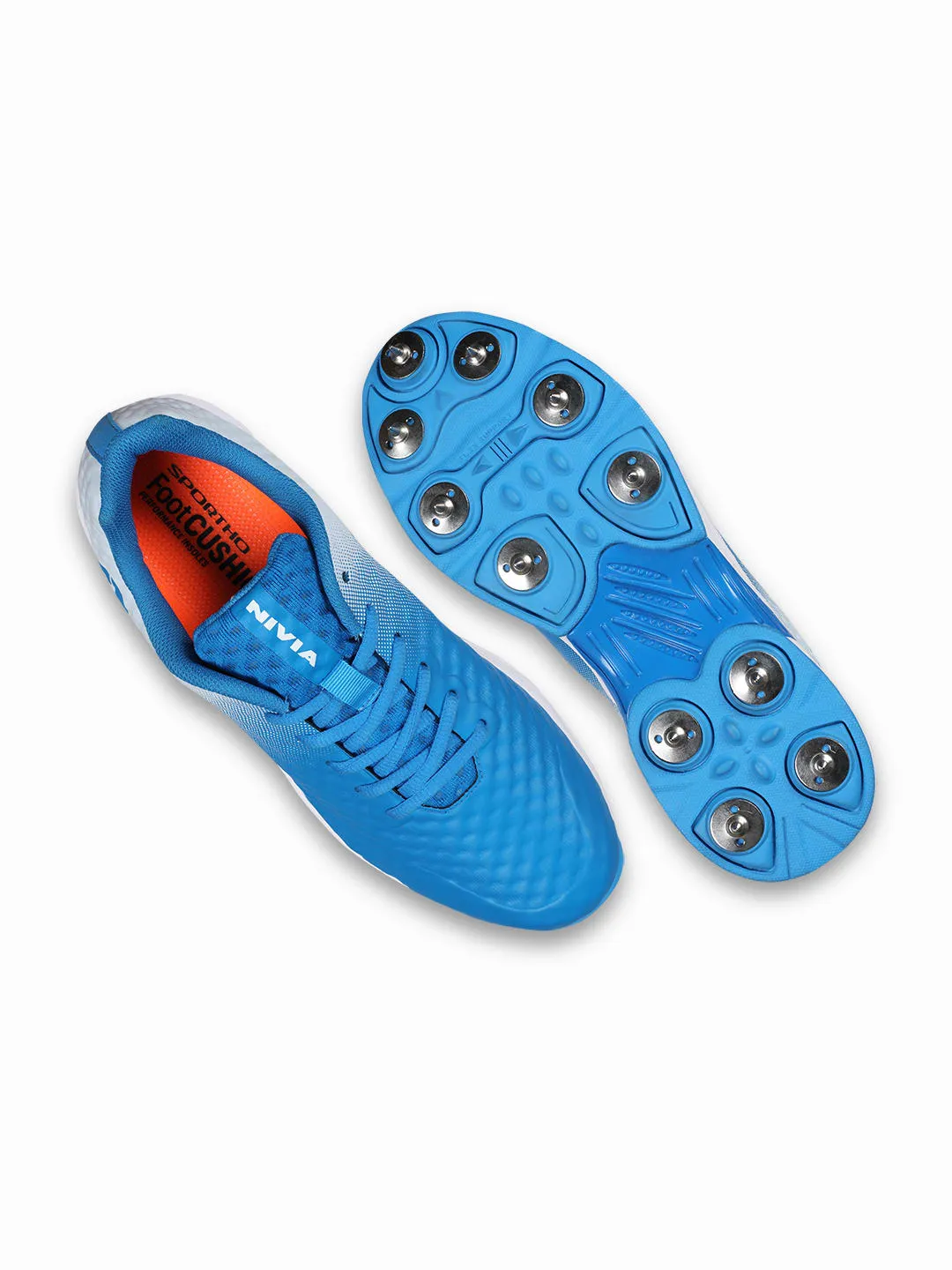 Crick-1000 (Bowling) Cricket Shoes For Men Aster Blue/White