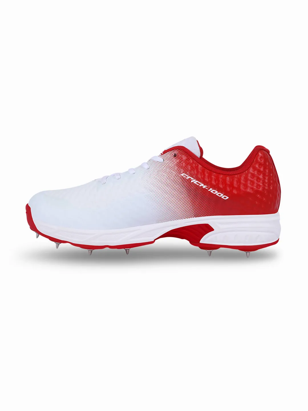 Crick-1000 (Bowling) Cricket Shoes For Men White/Red