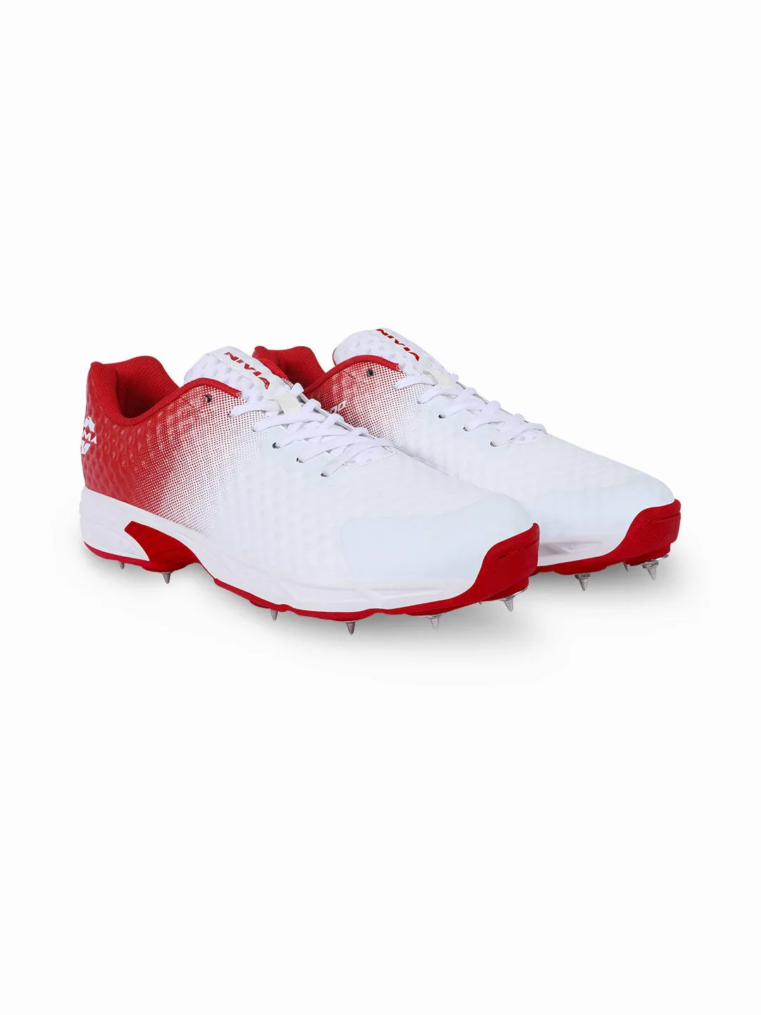 Crick-1000 (Bowling) Cricket Shoes For Men White/Red