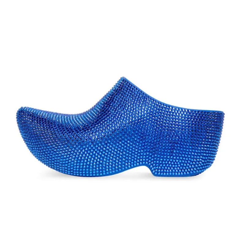Custom Made Crystal Mules Shoes