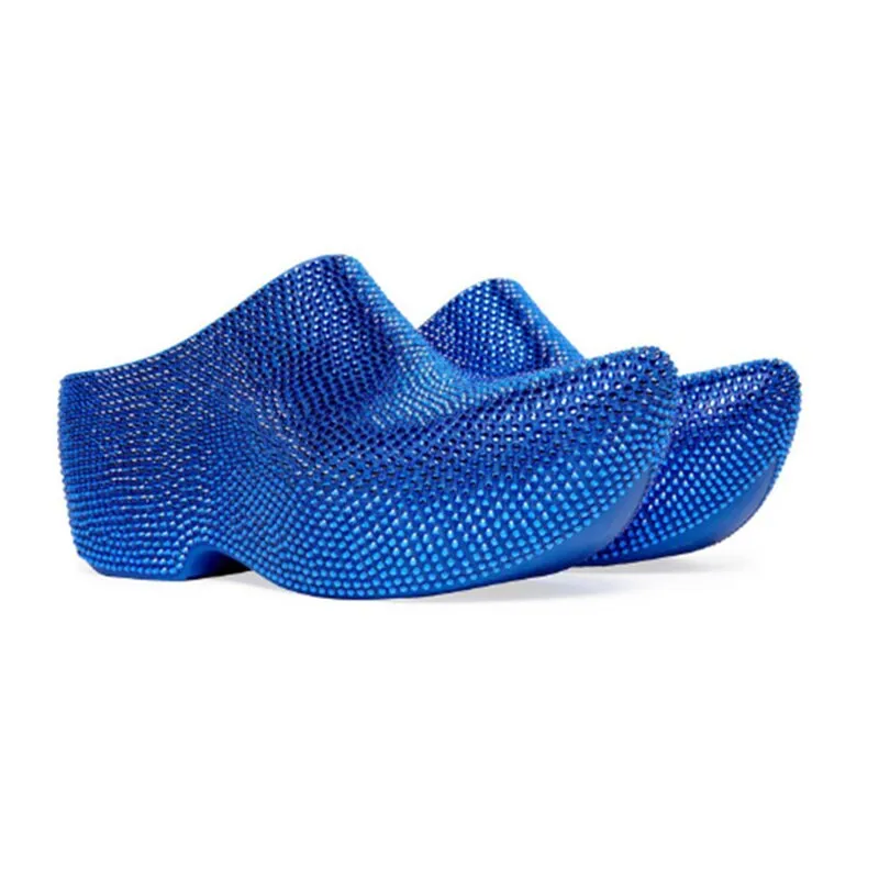 Custom Made Crystal Mules Shoes