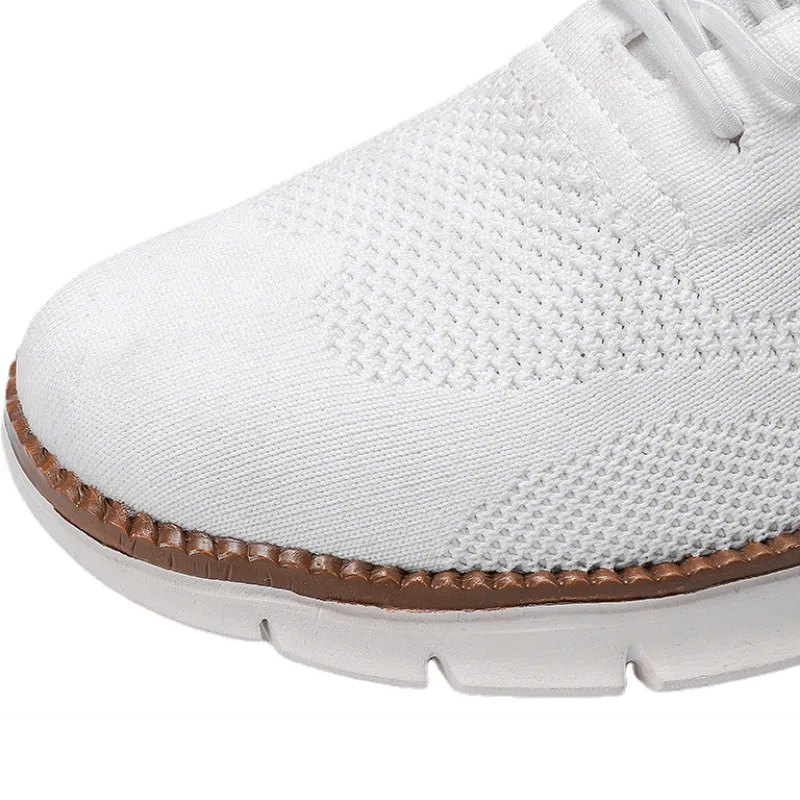 Cuzcare Orthopedic Men Shoes Ultra-light Flyknit Comfort Slip on Loafers Urban Shoes