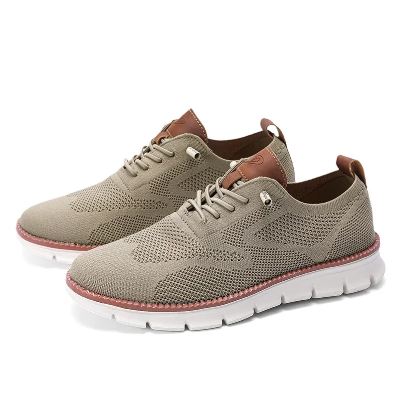Cuzcare Orthopedic Men Shoes Ultra-light Flyknit Comfort Slip on Loafers Urban Shoes