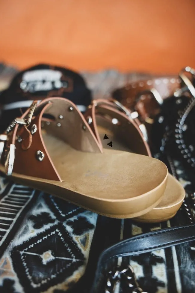 Double Buckle Down Sandals