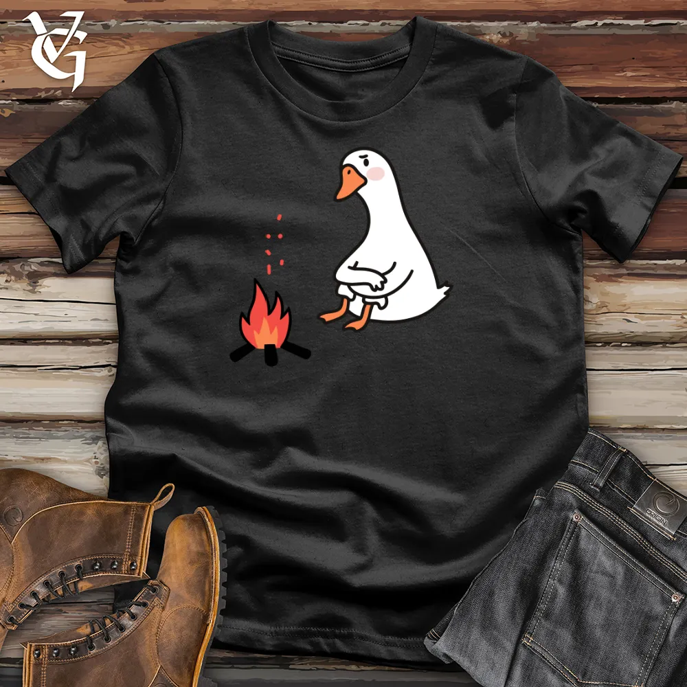 Duck With Fire Cotton Tee