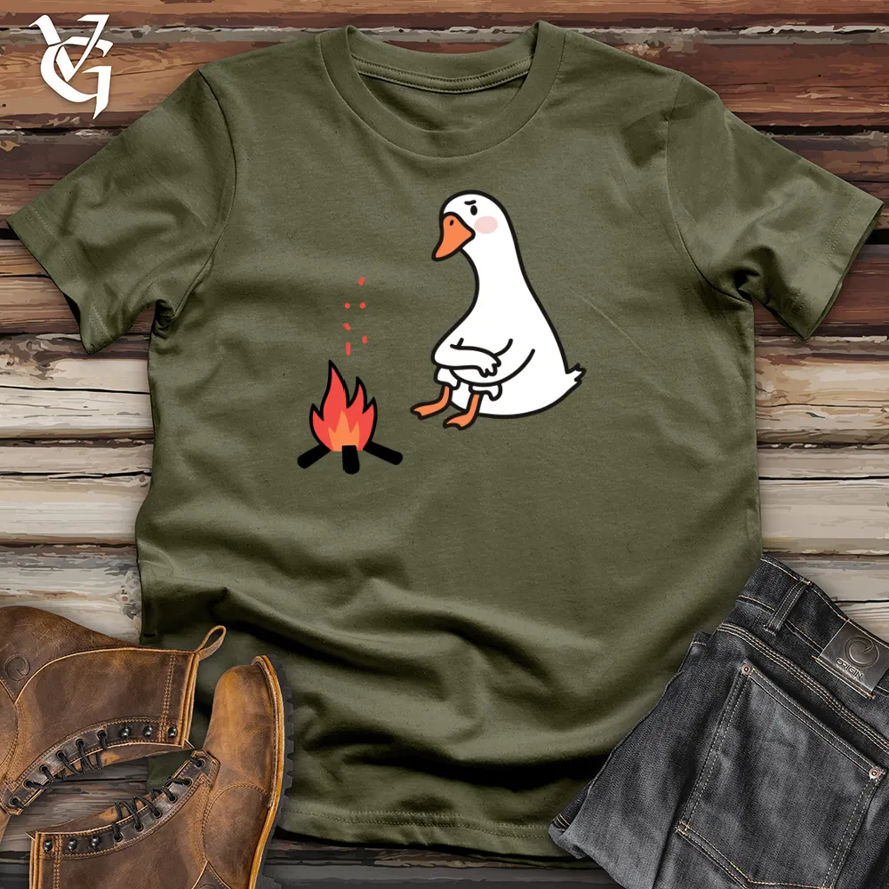 Duck With Fire Cotton Tee