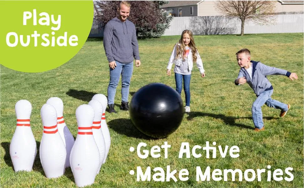 Giant Inflatable Bowling Ball & Pins