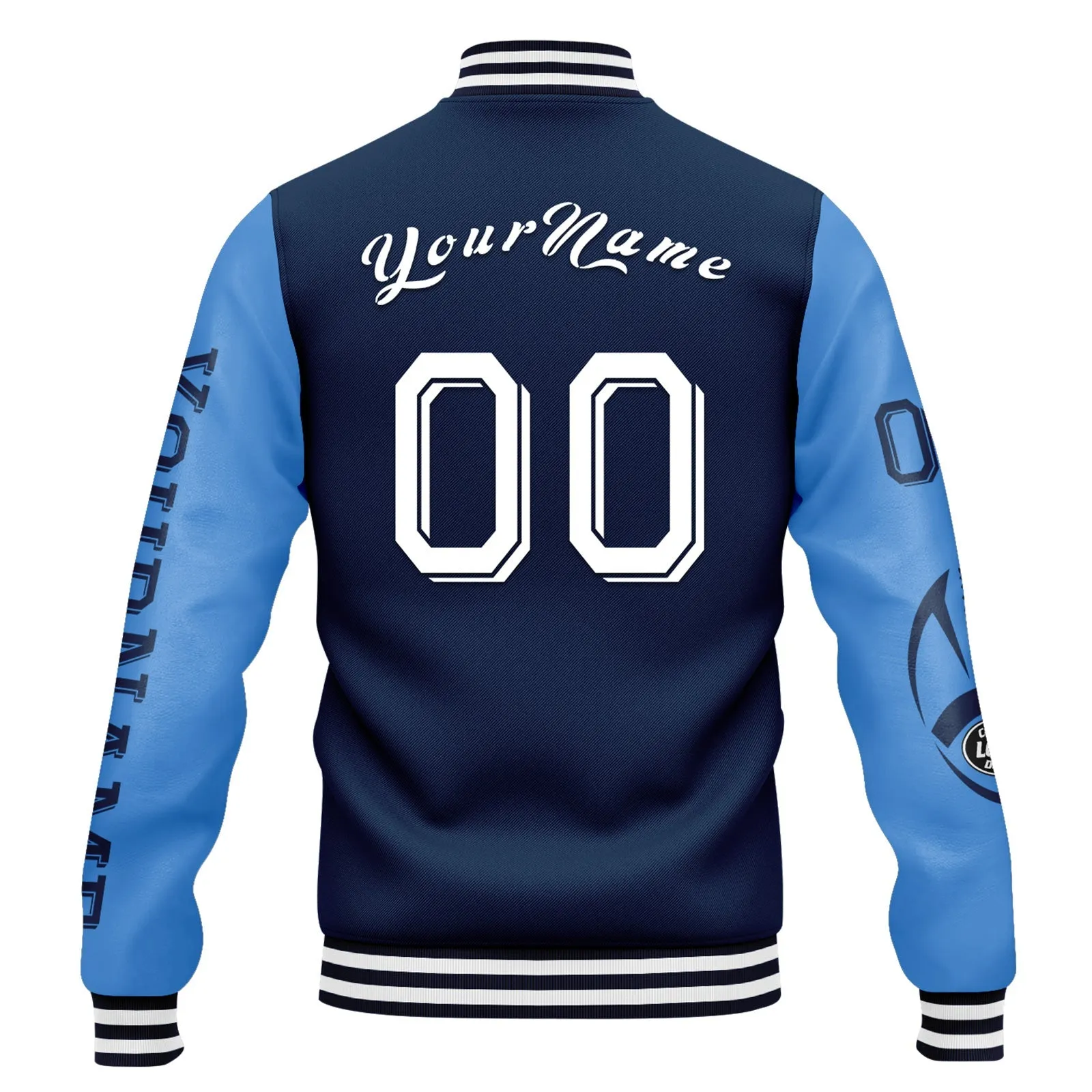 Gift Ideas,Custom Black Blue Carolina Jacket and Sports Shoes Combo Offer Personalized Combo ZH-D020294-5