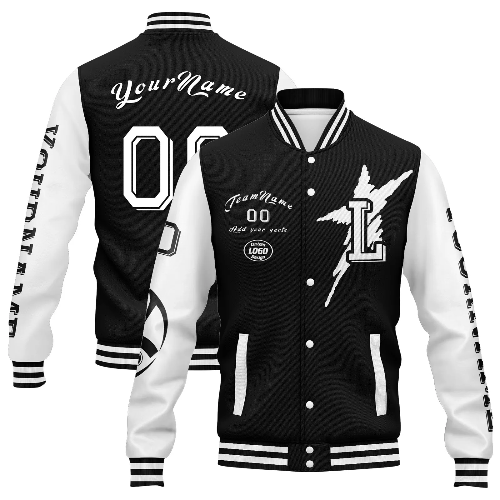 Gift Ideas,Custom Black White Gray Las Vegas Jacket and Sports Shoes Combo Offer Personalized Combo ZH-D020294-20