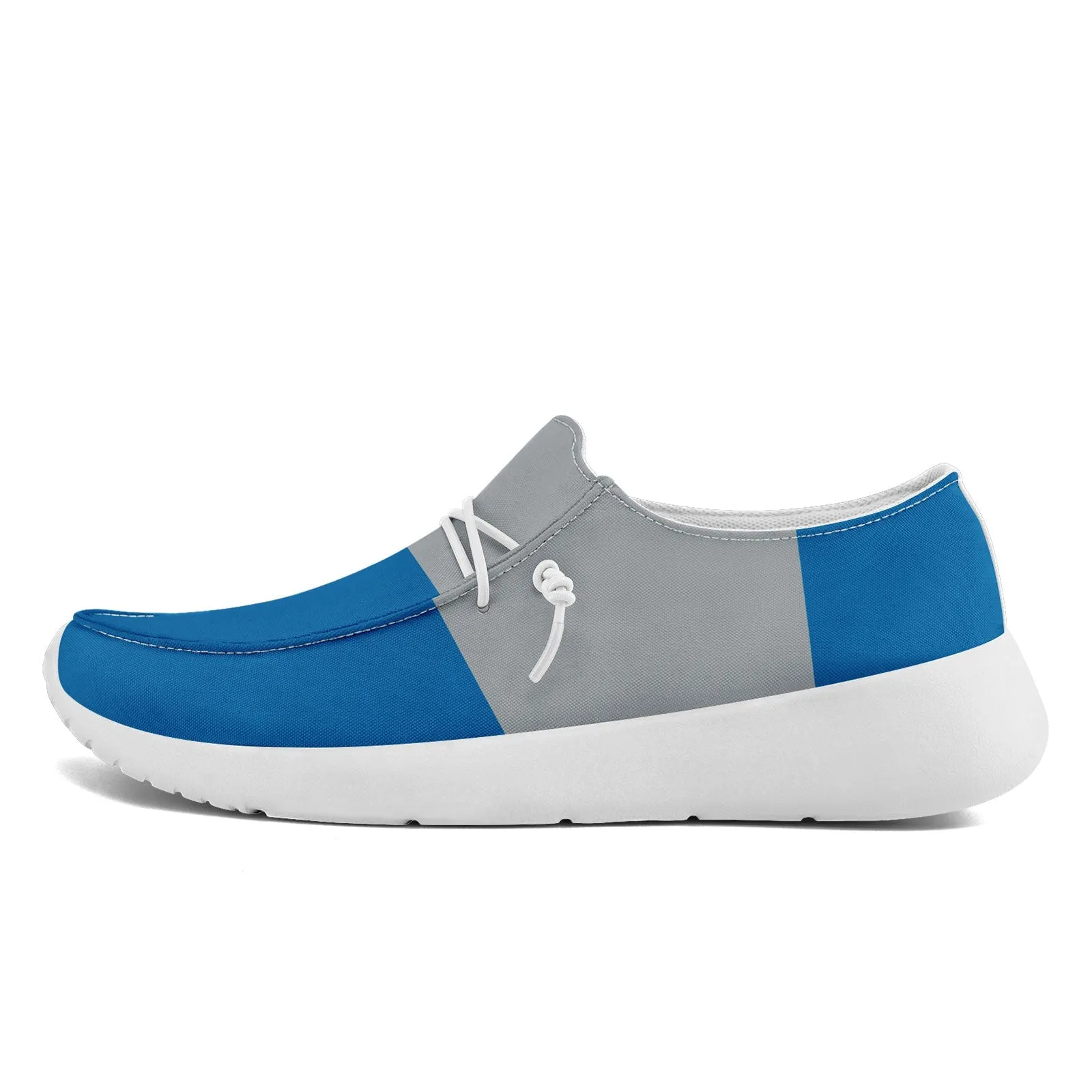 Gift Ideas,Custom Blue Gray Detroit Jacket and Sports Shoes Combo Offer Personalized Combo ZH-D020294-11