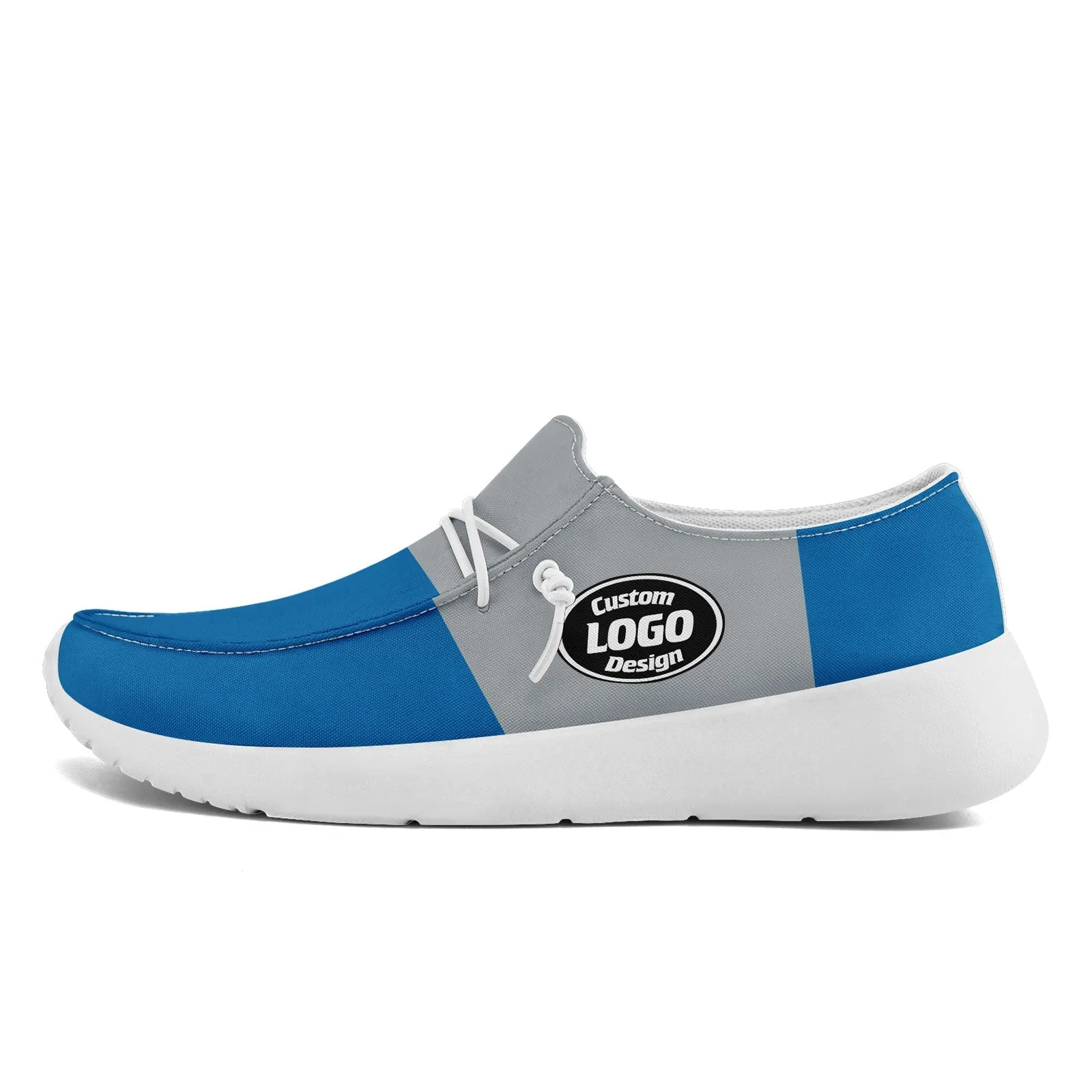 Gift Ideas,Custom Blue Gray Detroit Jacket and Sports Shoes Combo Offer Personalized Combo ZH-D020294-11