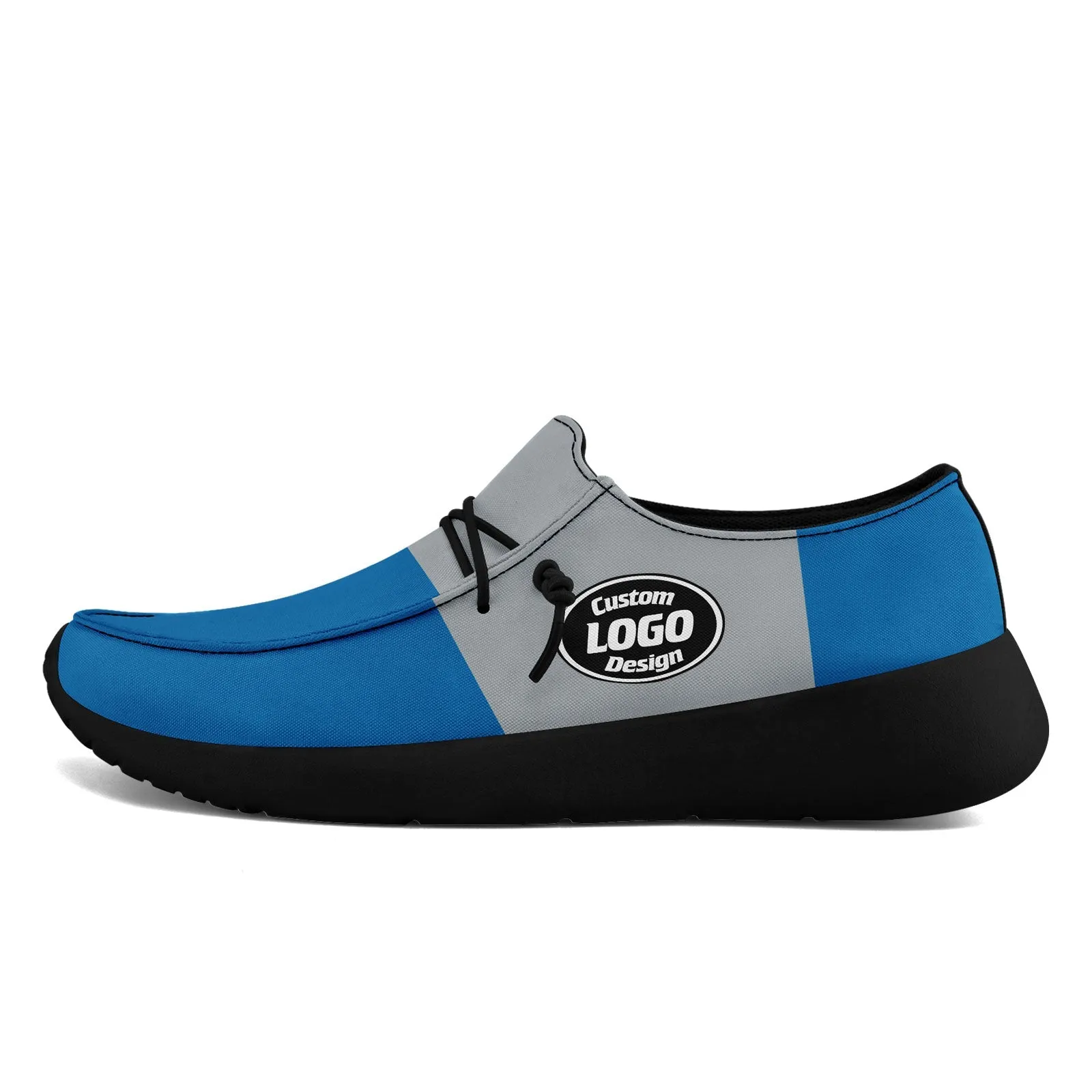 Gift Ideas,Custom Blue Gray Detroit Jacket and Sports Shoes Combo Offer Personalized Combo ZH-D020294-11
