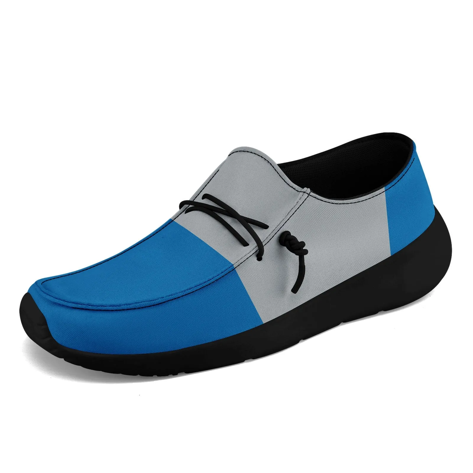 Gift Ideas,Custom Blue Gray Detroit Jacket and Sports Shoes Combo Offer Personalized Combo ZH-D020294-11