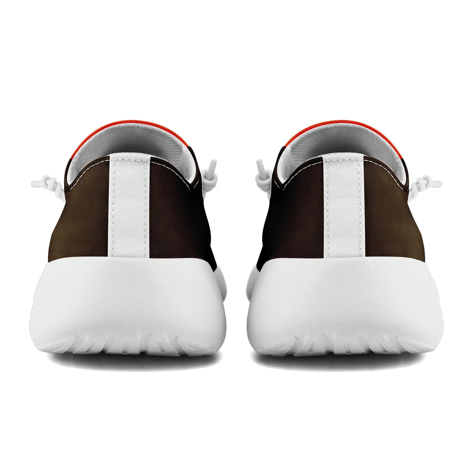 Gift Ideas,Custom Brown Orange Cleveland Jacket and Sports Shoes Combo Offer Personalized Combo ZH-D020294-8