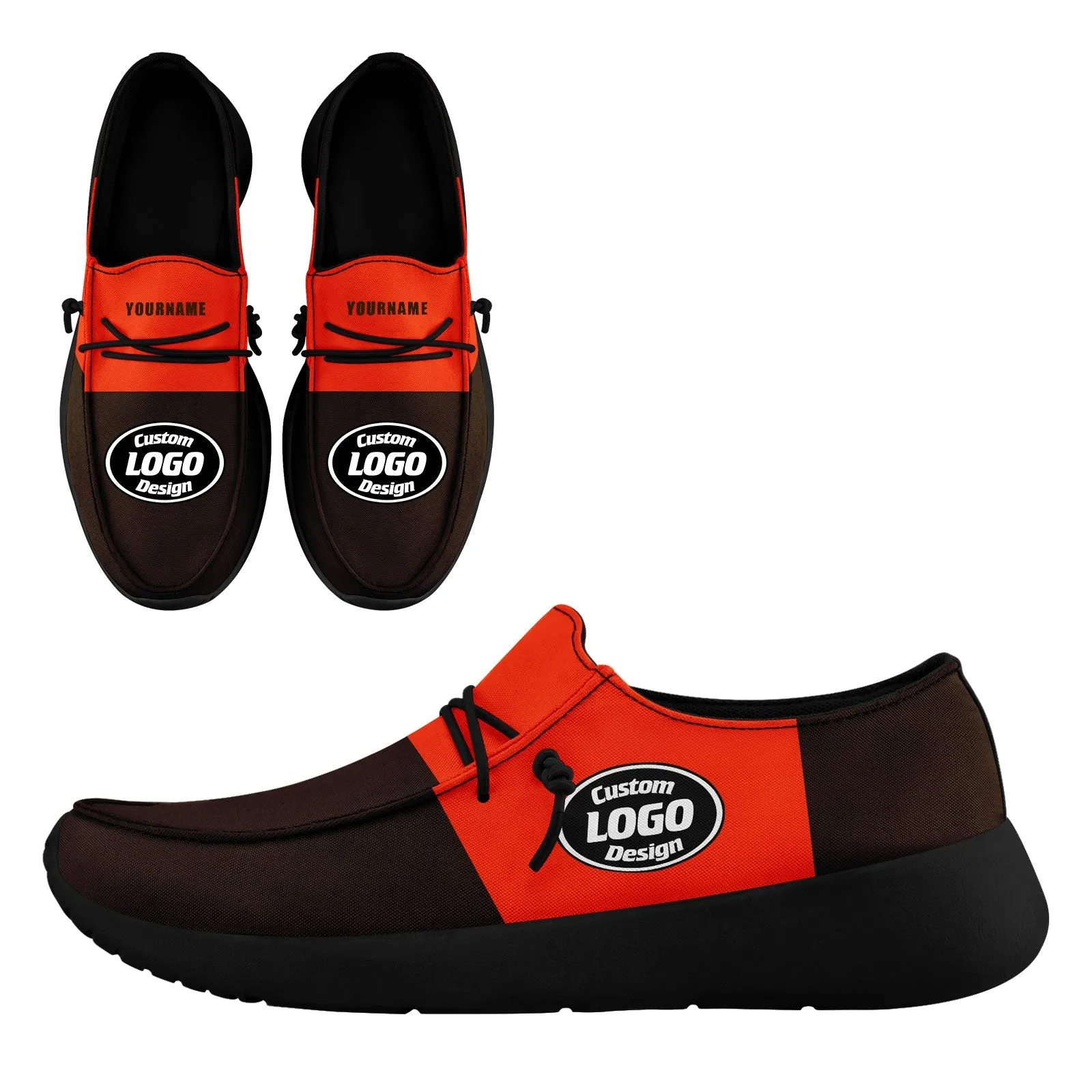 Gift Ideas,Custom Brown Orange Cleveland Jacket and Sports Shoes Combo Offer Personalized Combo ZH-D020294-8
