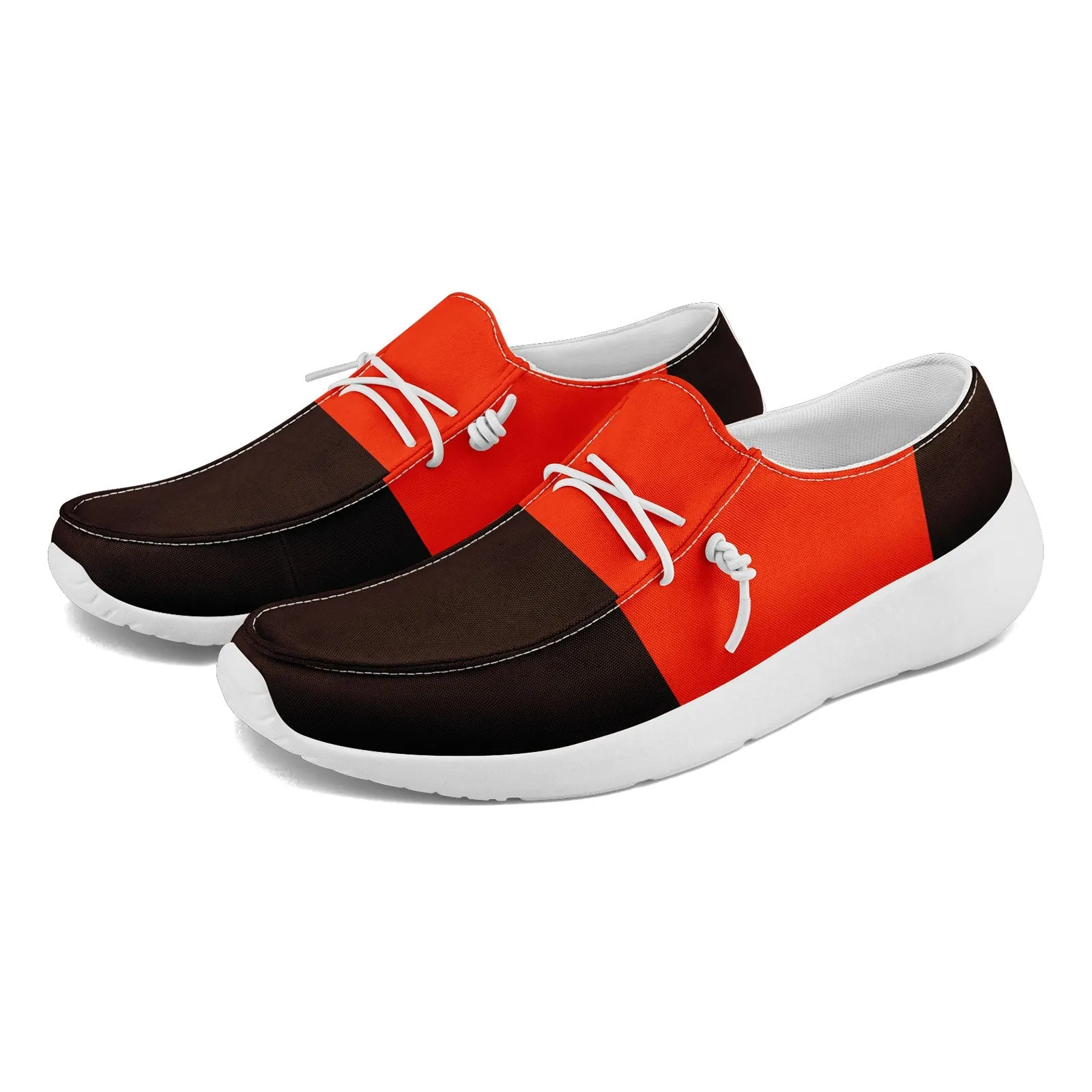 Gift Ideas,Custom Brown Orange Cleveland Jacket and Sports Shoes Combo Offer Personalized Combo ZH-D020294-8