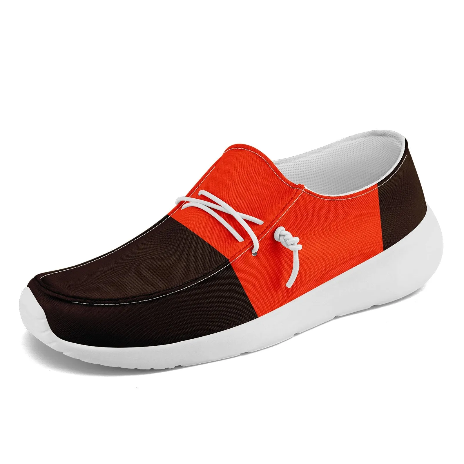 Gift Ideas,Custom Brown Orange Cleveland Jacket and Sports Shoes Combo Offer Personalized Combo ZH-D020294-8