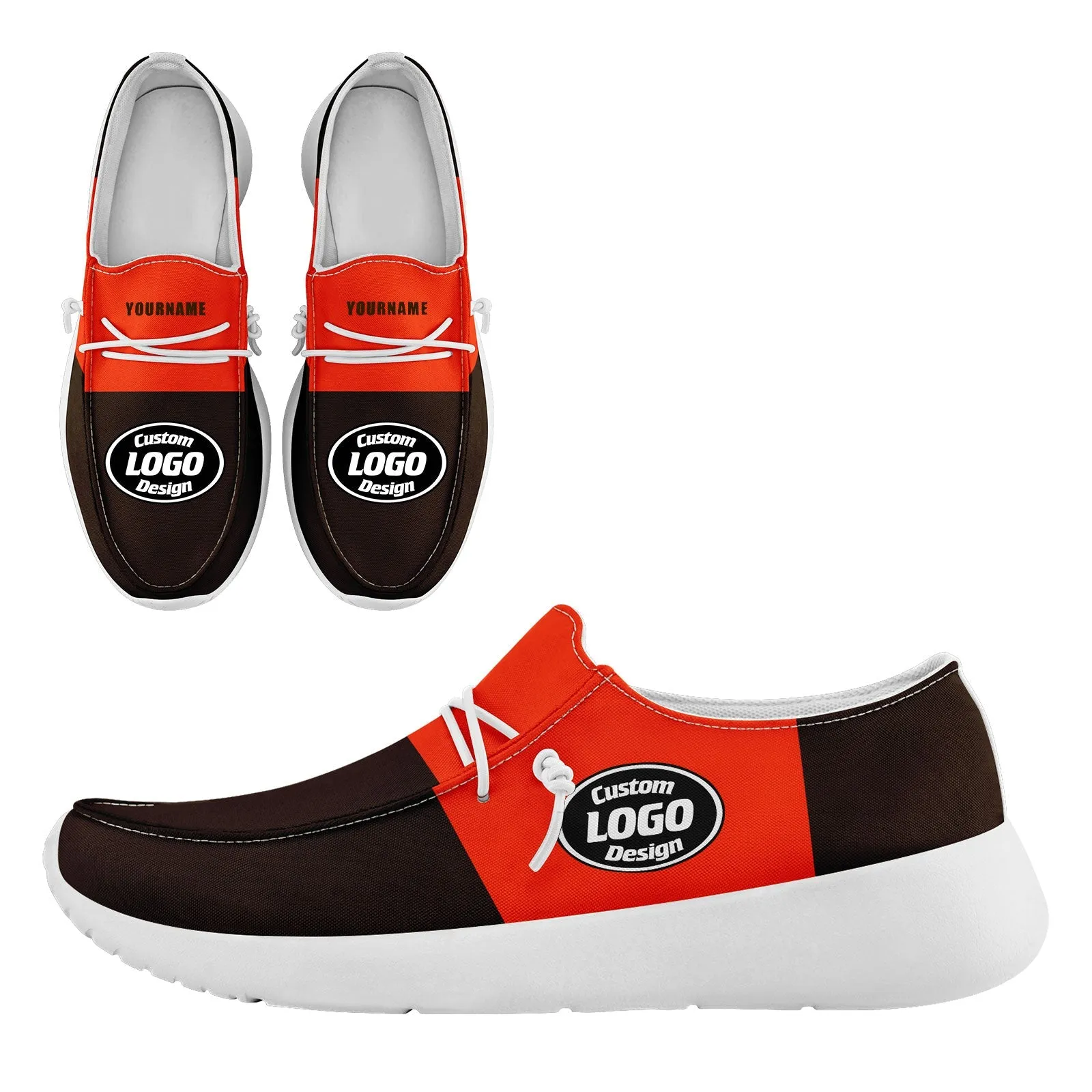 Gift Ideas,Custom Brown Orange Cleveland Jacket and Sports Shoes Combo Offer Personalized Combo ZH-D020294-8