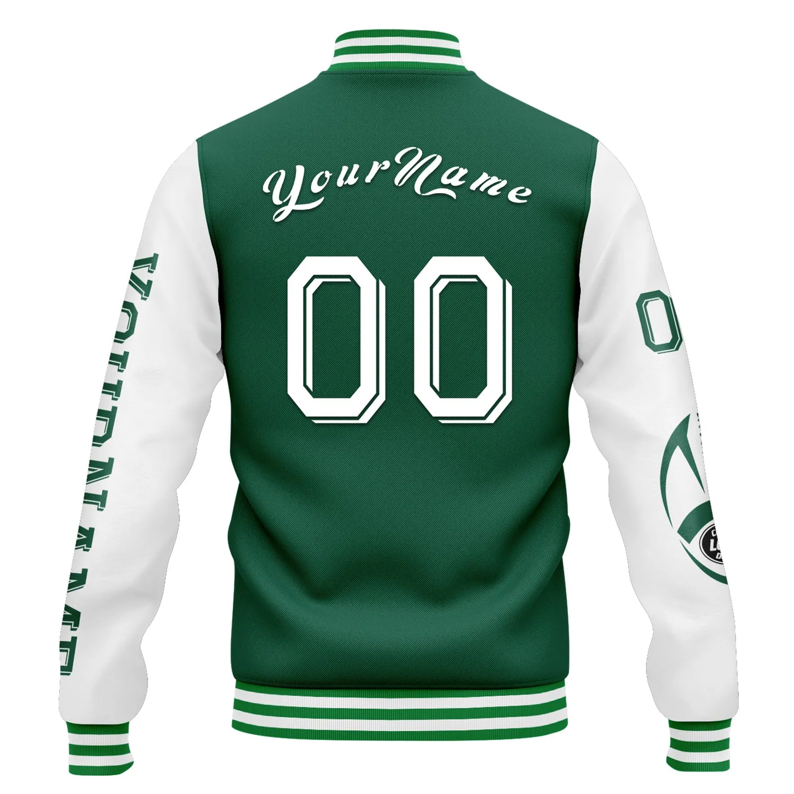 Gift Ideas,Custom Green White New York Jacket and Sports Shoes Combo Offer Personalized Combo ZH-D020294-28