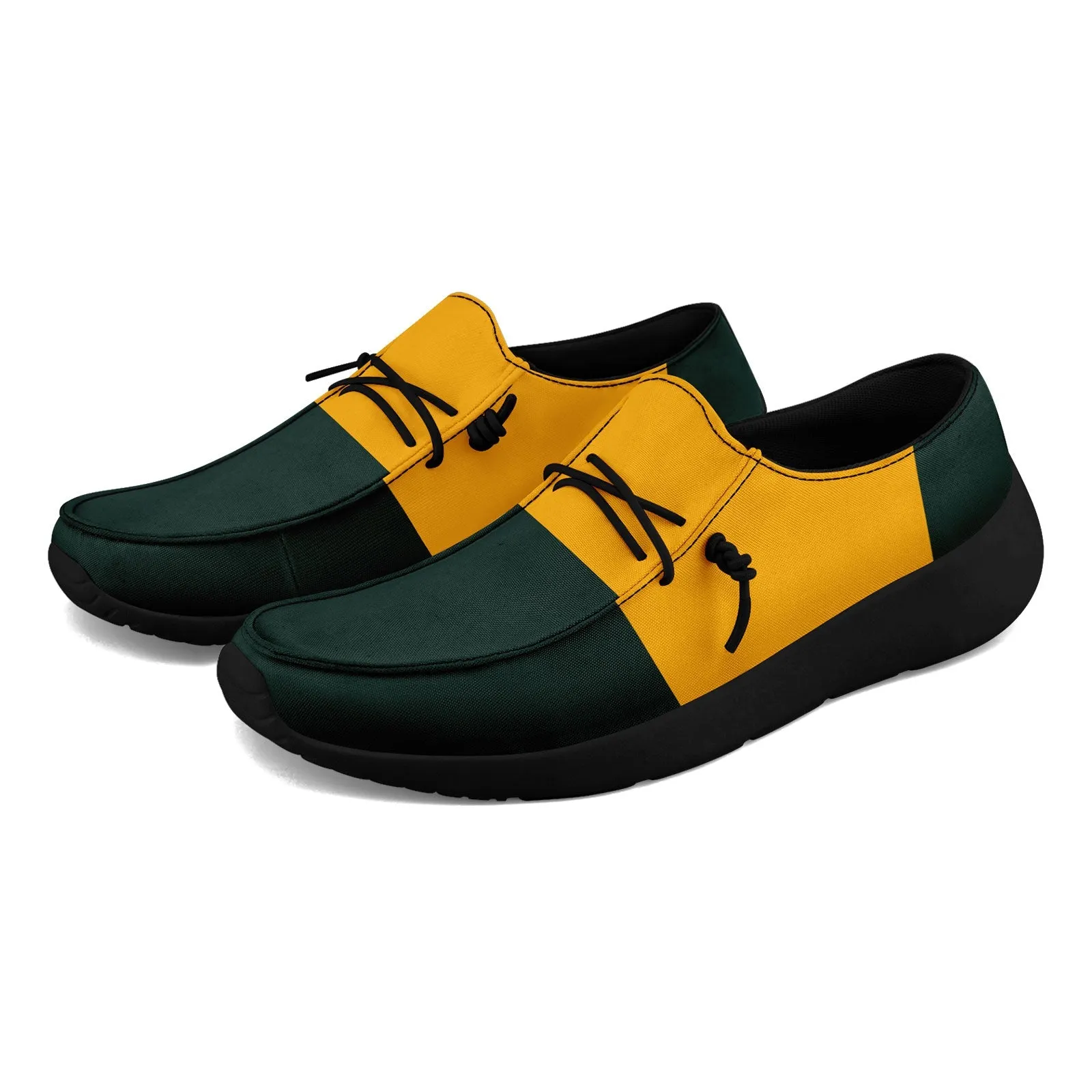 Gift Ideas,Custom Green Yellow Green Bay Jacket and Sports Shoes Combo Offer Personalized Combo ZH-D020294-13