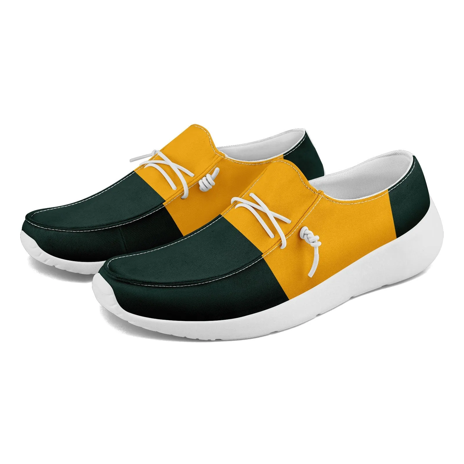 Gift Ideas,Custom Green Yellow Green Bay Jacket and Sports Shoes Combo Offer Personalized Combo ZH-D020294-13