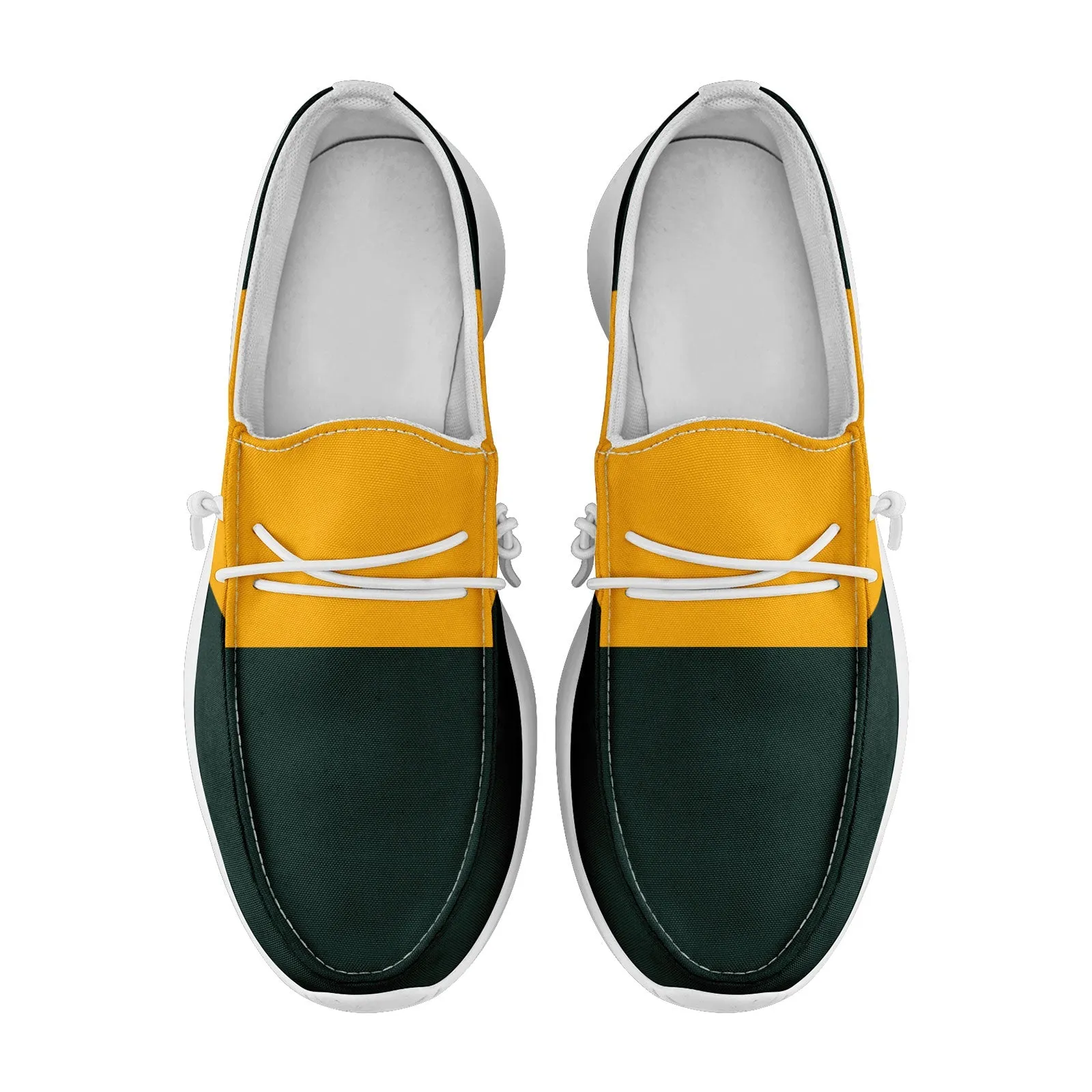 Gift Ideas,Custom Green Yellow Green Bay Jacket and Sports Shoes Combo Offer Personalized Combo ZH-D020294-13