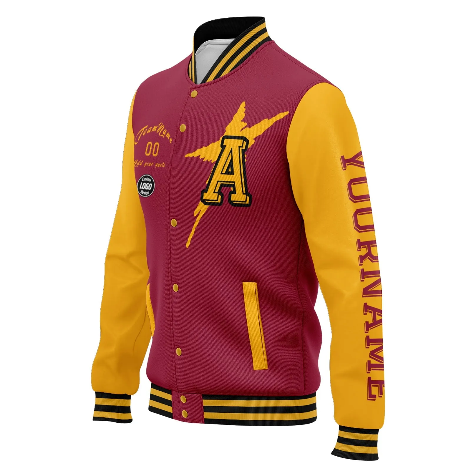 Gift Ideas,Custom Red Yellow Black Arizona Jacket and Sports Shoes Combo Offer Personalized Combo ZH-D020294-1