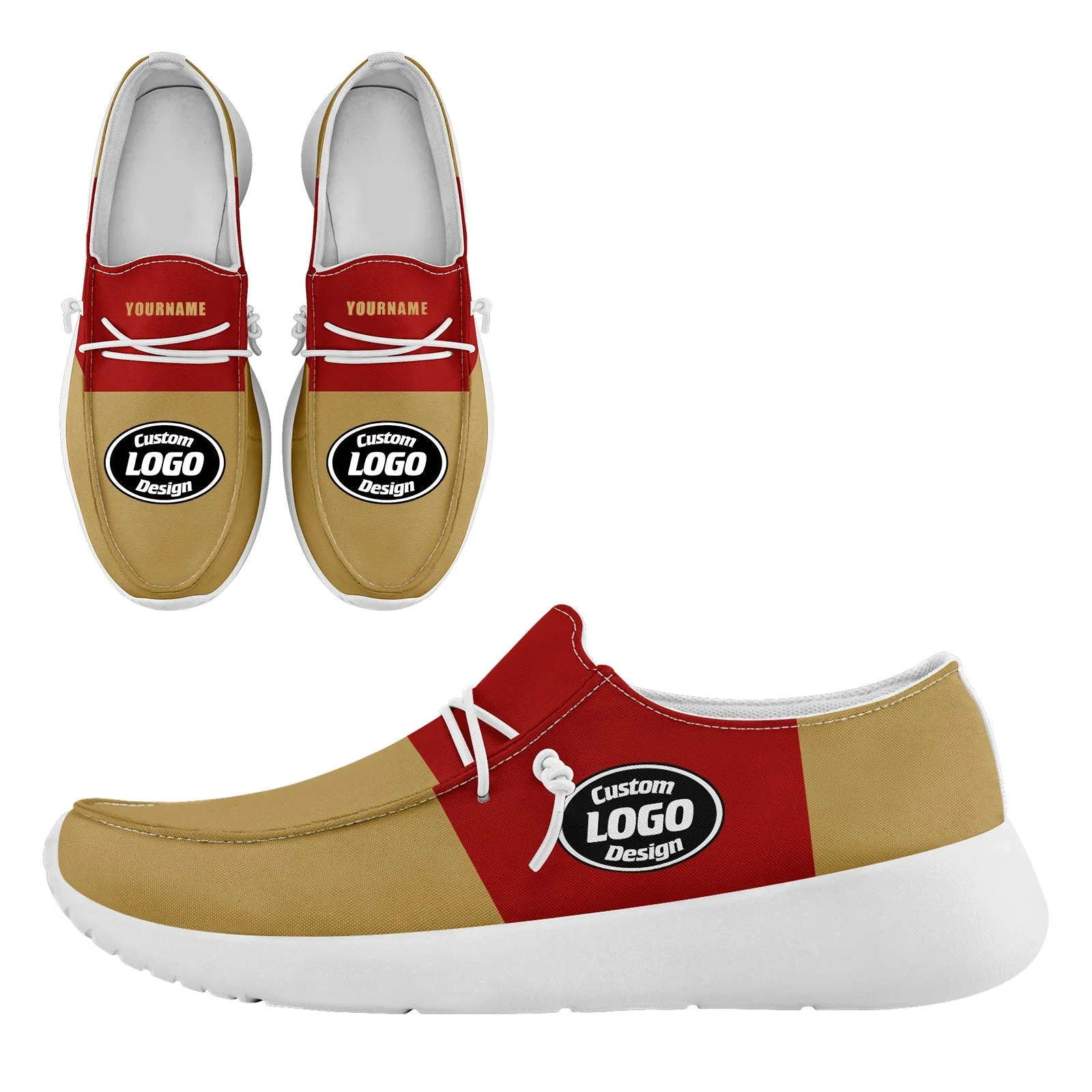 Gift Ideas,Custom Red Yellow San Francisco Jacket and Sports Shoes Combo Offer Personalized Combo ZH-D020294-25