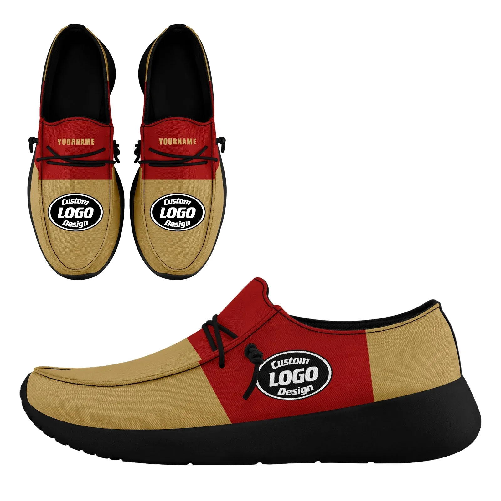 Gift Ideas,Custom Red Yellow San Francisco Jacket and Sports Shoes Combo Offer Personalized Combo ZH-D020294-25