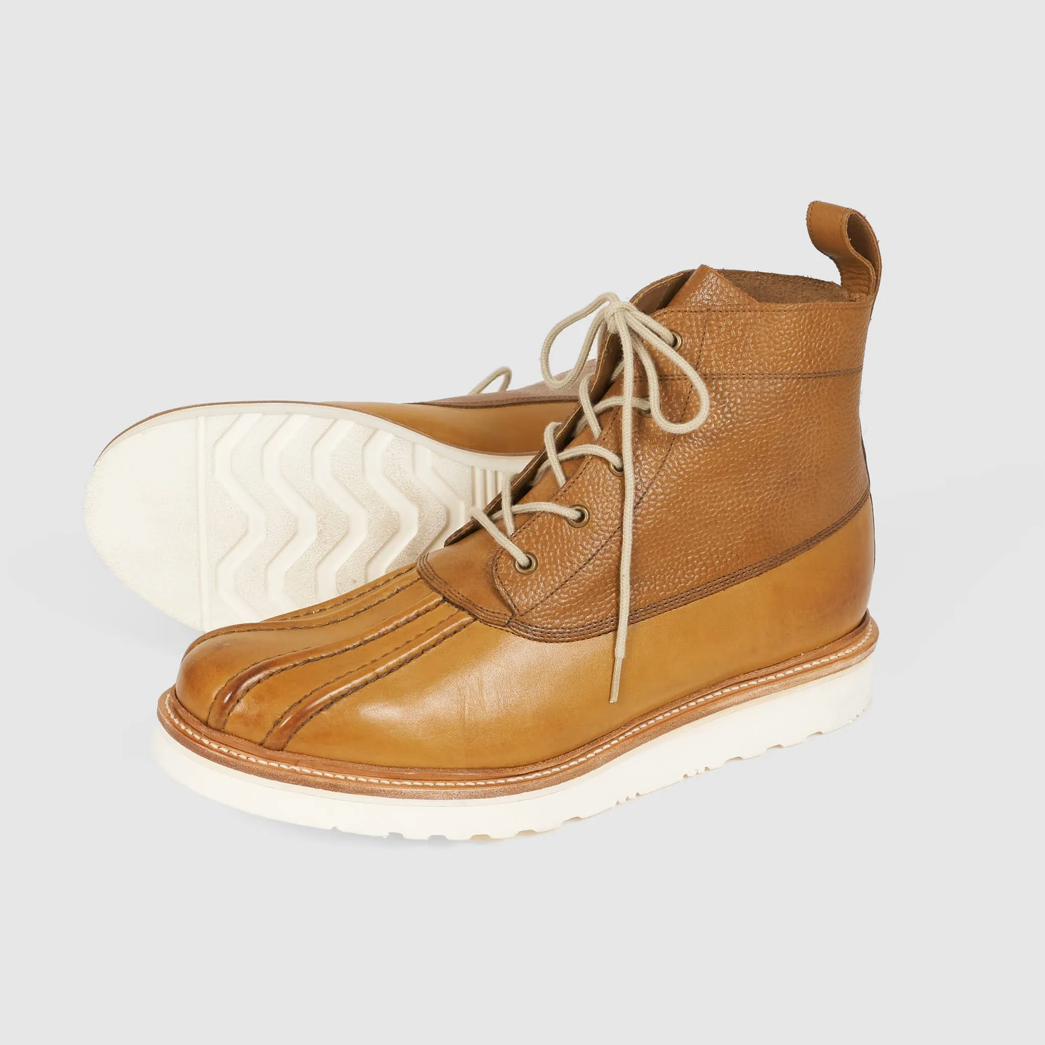 Grenson Leather Duck Boots