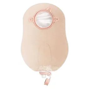 Hollister 18903 New Image 2-Piece Urostomy Pouch 2-1/4" Flange, 9" L, Transparent, Multi-Chamber Collection System With Re-Designed Valve. Made With Softer Material And Streamlined Shape.