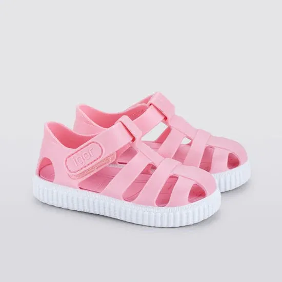 Igor Star Pink Baby Pink Nico Rosa Kids Jelly Sandals
