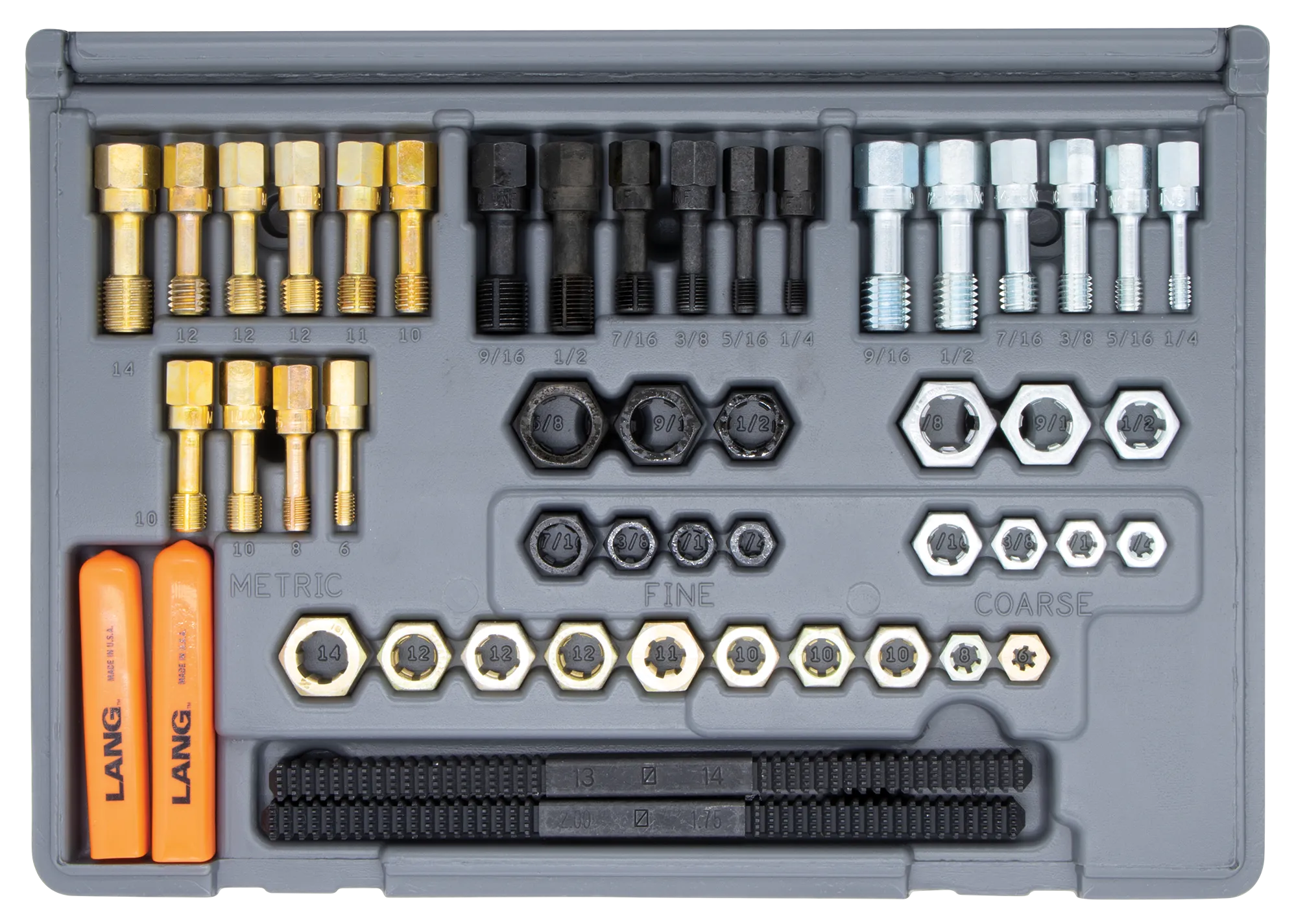 Lang 971 48 Piece SAE / Metric Master Rethreader Kit