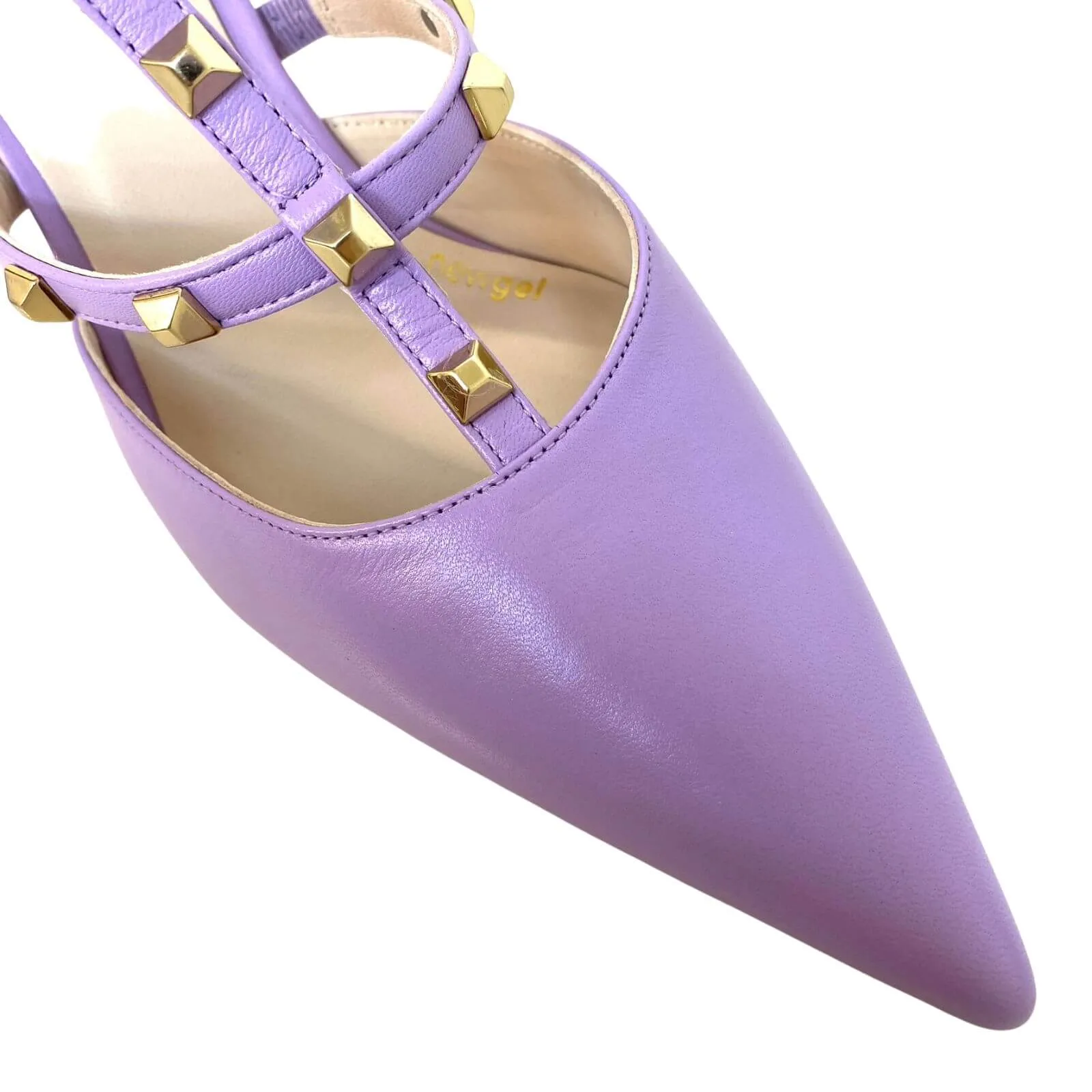 Lodi Sofia Studded Stiletto Shoes - Lilac