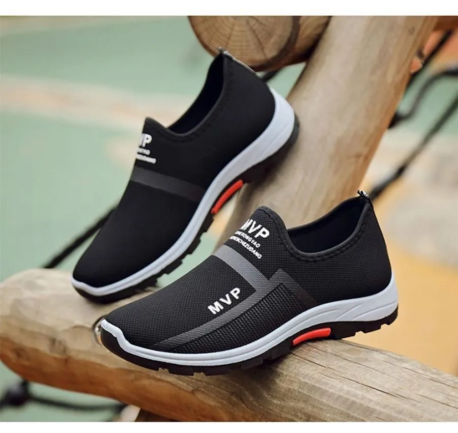 Men's Casual Shoes Mesh Lightweight Sneakers 2021 Fashion Walking Breathable Slip-on Loafers