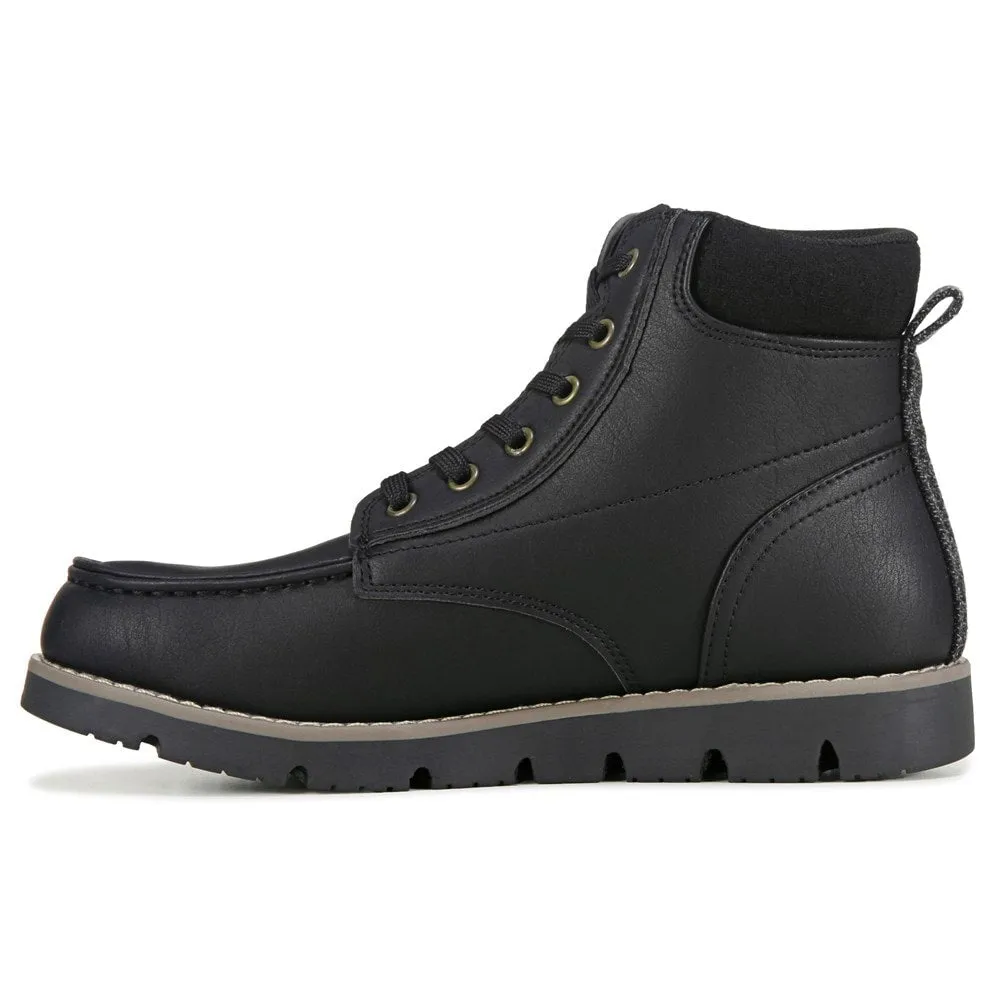 Men's Dean Moc Toe Levi'S Lace-Up Boots, Black