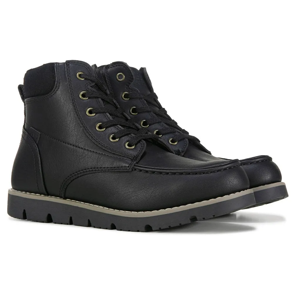 Men's Dean Moc Toe Levi'S Lace-Up Boots, Black